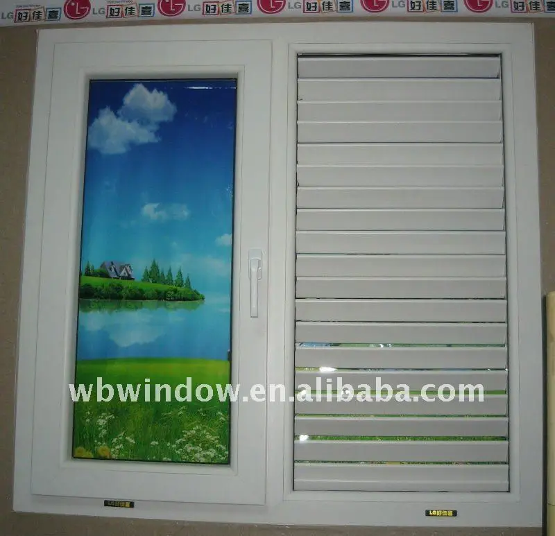  louver window frames,shutter roller pvc window famous design 