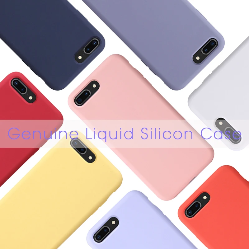 2020 High Quality Phone Accessories For iPhone XS Max Case Anti-fall Pure Liquid Silicone Phone Case For iPhone X Covers