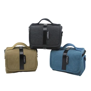 Vintage Style Waterproof Canvas Bag Mirrorless Cameras