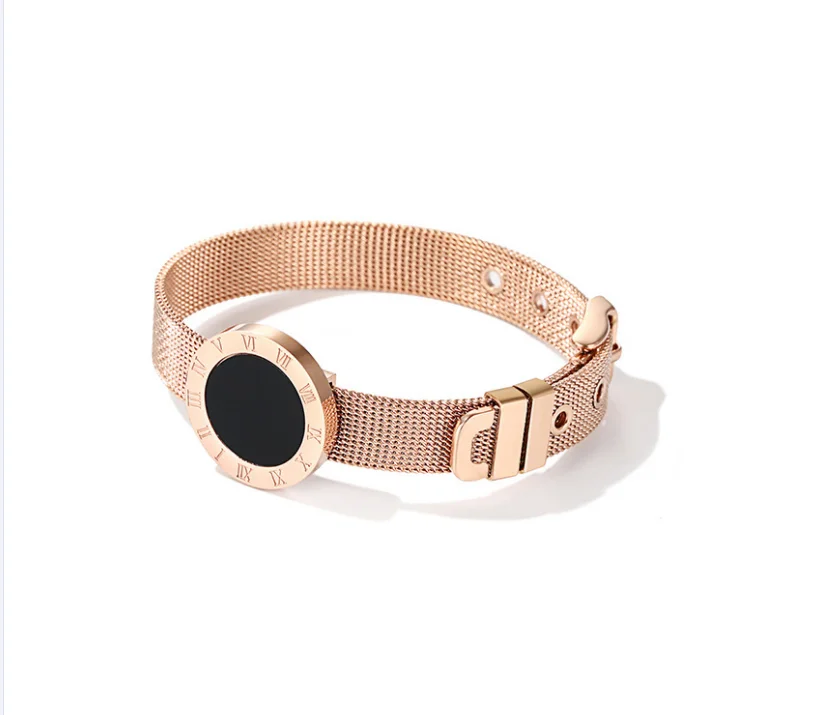 

Sell like hot cakes in Europe and America with a Korean version of the simple rose gold bestie bracelet lovers bracelet