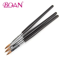 

2019 BQAN Valuable Black Silk wood Handle Kolinsky Nail Art Acrylic Brush