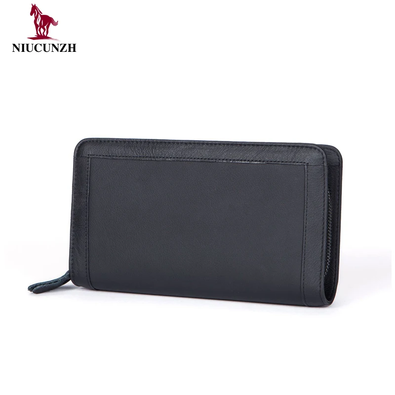 

Wholesale Promotional Long Men Purse Coin Clutch Bag Black Fashion Business Man Wallet Zipper Clutch Bag Leather Card Holder, Coffee, dark coffee,customized