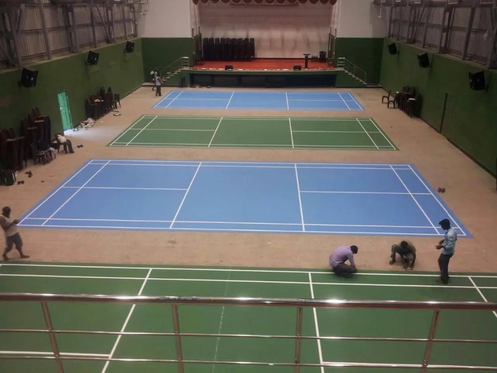 Silicon PU synthetic sport flooring acrylic basketball court coating