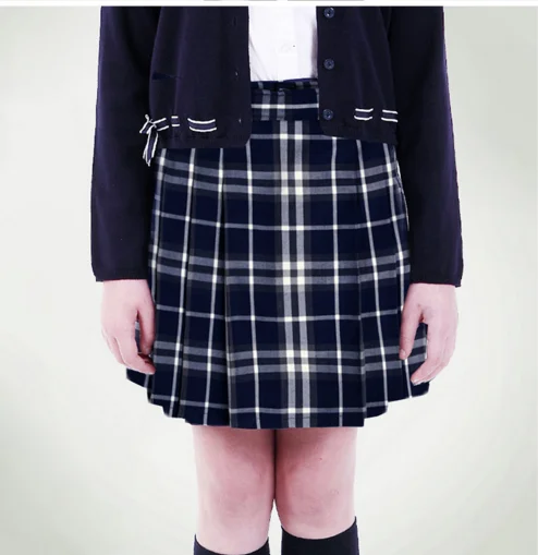 时尚女孩格子裙苏格兰百褶裙子学生制服裙子定制