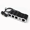 Four hole power divider High-power Car charger Socket Splitter Cigarette Lighter Plug Power Converter Double USB