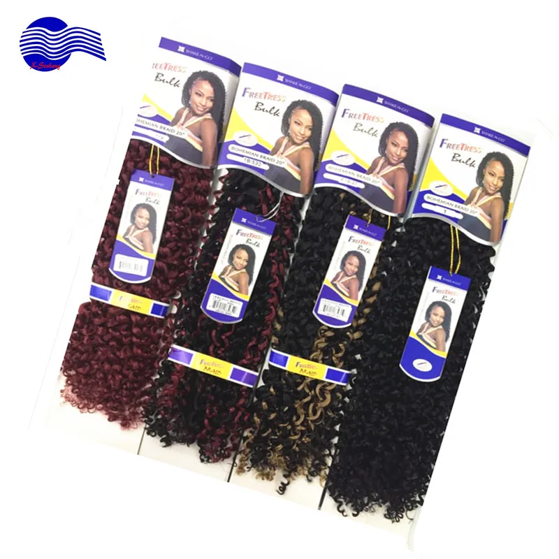 

free tress bohemian braids 20inch and 12inch ,synthetic braiding hair