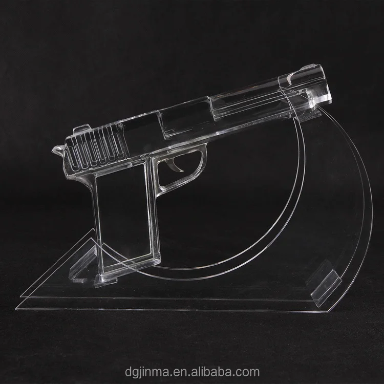 Design Carved Acrylic Gun Display Holder Buy Acrylic Gun Display