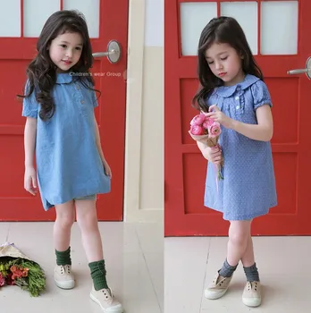 jean dress for little girl