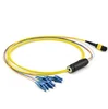 Single Mode OS2 Female 12/24 Fiber Optic MTP MPO to SC breakout Fan out LSZH RISER PLENUM Cable Patch cord for large Date Ce