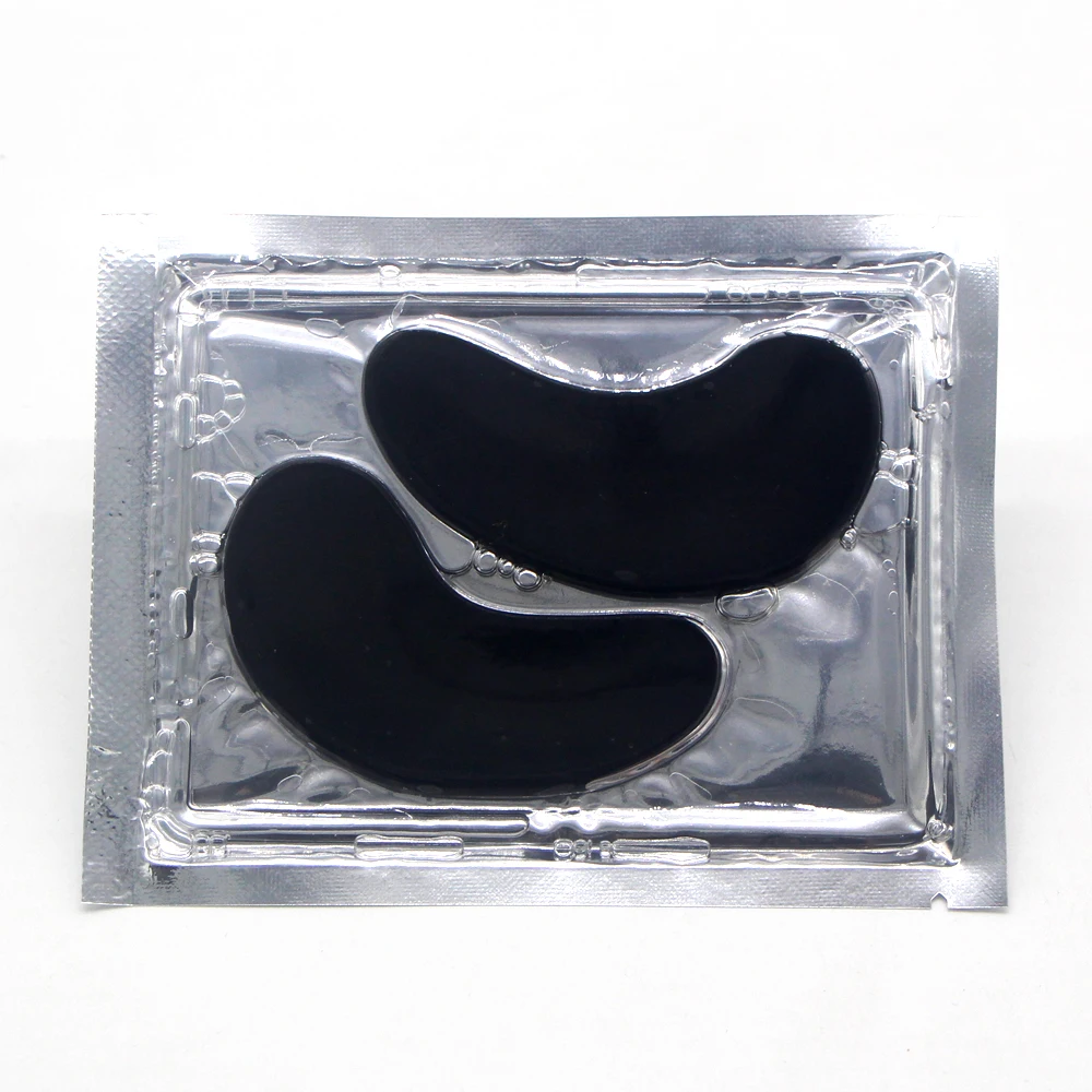 
Private Label Black Bamboo Charcoal Cleansing Hydrating Hydrogel Eye Patch Black Crystal Collagen Gel Eye Mask 
