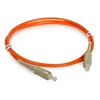 SC UPC Orange Aqua Fiber Optic Patch Cord Test , LAN Patch Cord