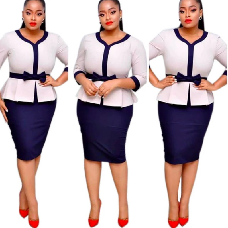 

Plus Size Elegant Business Office Pencil Dress