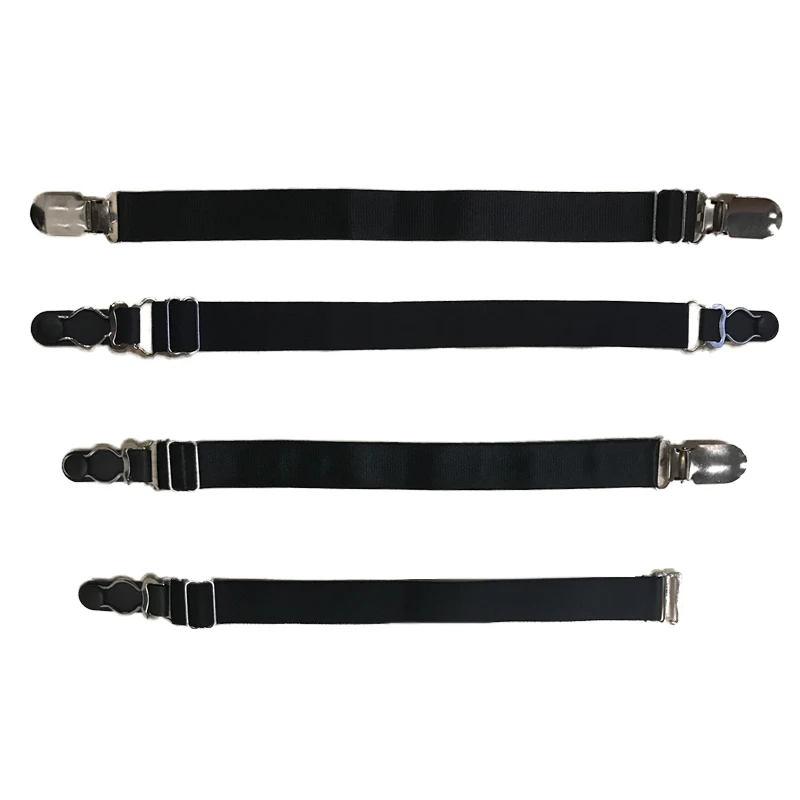 
Women Sexy Thick Elastic Nylon Adjustable Leg Stockings Garter Duckbill Garter Belt Clip 