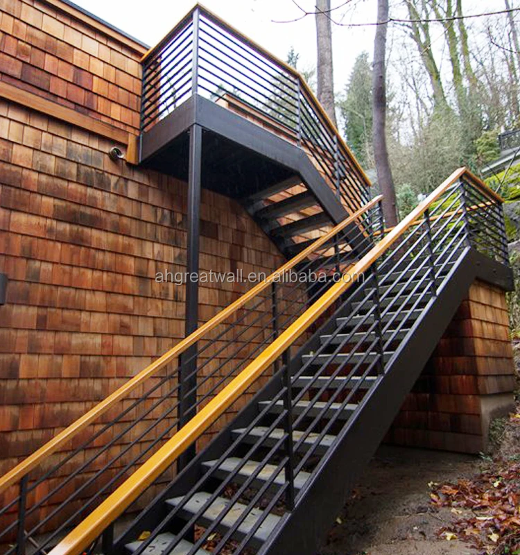 Direct Sales Interior Stair Railings Used Wrought Iron Metal Balcony