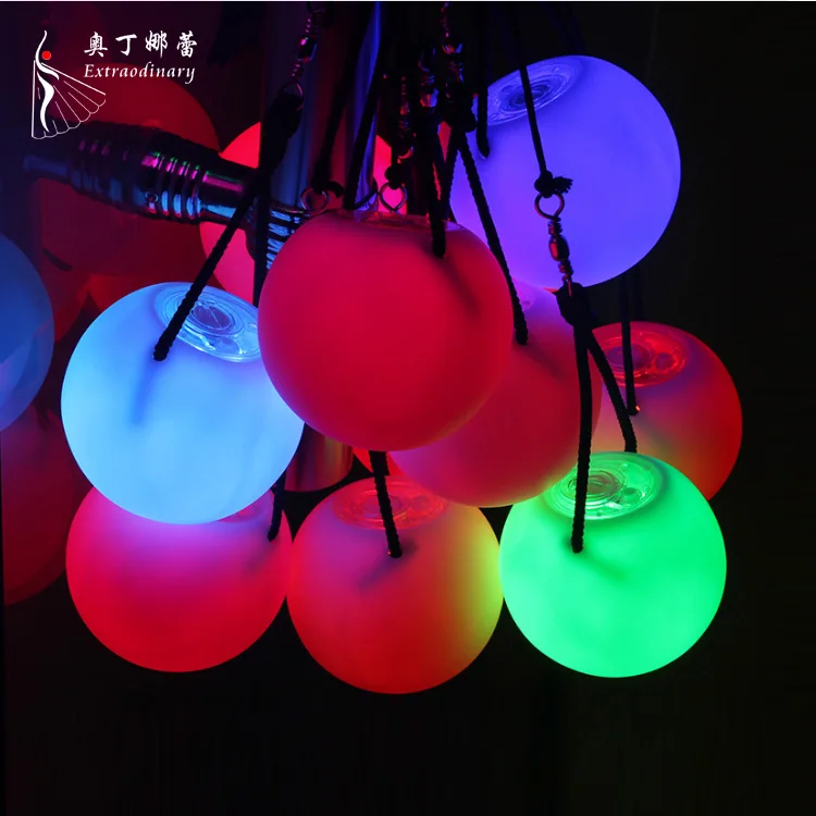 

Belly dance led poi thrown belly dance ball LED Glow Poi, More colors