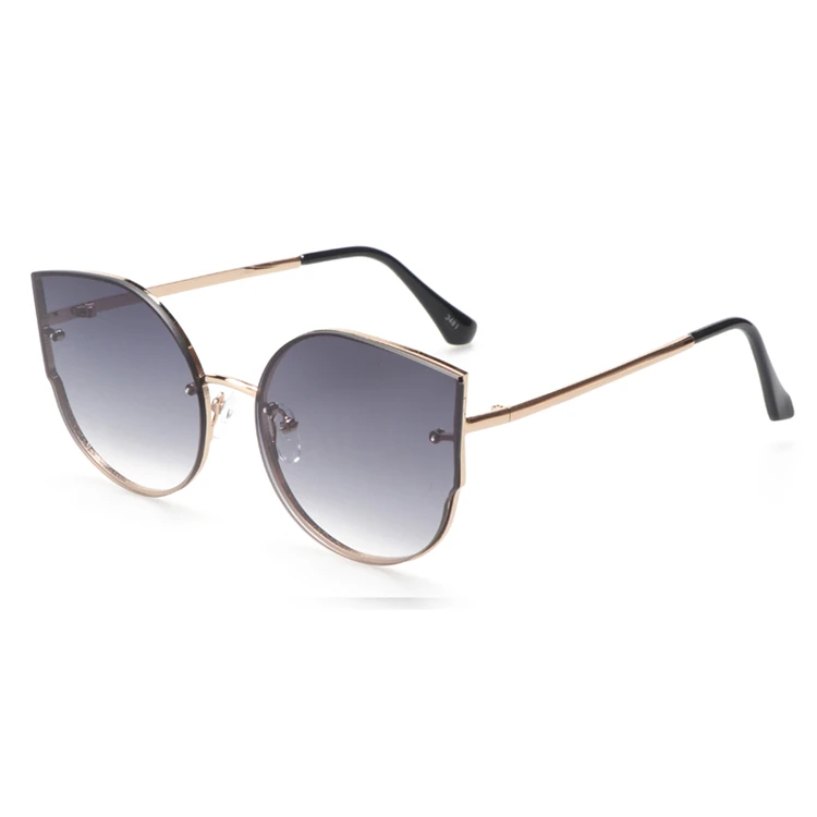 

Irregular Ultralight Frameless Men Rimless Fashion Women Cat Eye Sunglasses Sun Glasses for Ladies, Custom colors