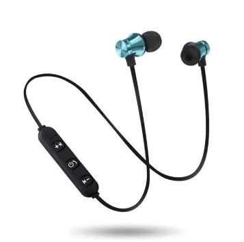 Top seller Magnetic wireless earphone music blue tooth sports headset wireless hands free bluetooth headset  with Mic XT11