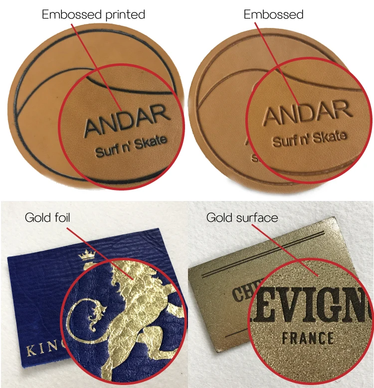 $Customized Brand Private Custom High Quality Real Leather Embossed Patch Logo Label Hang Tags for Bags$