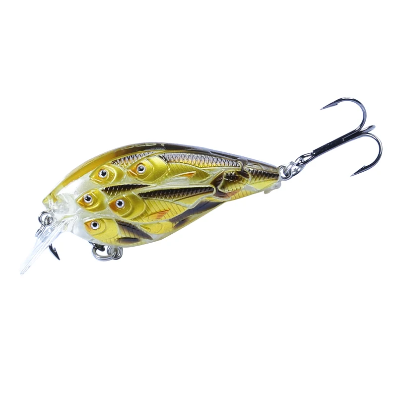 

Wholesale NOEBY 12.5g 3D Group Fishing Lures School Fish Crank baits