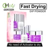 Fast Drying Acrylic Dip powder 3 in 1 Color Match Gel Polish vs Nail Lacquer
