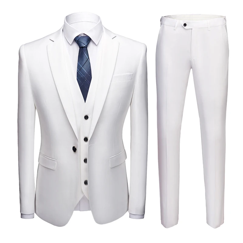 

Wholesale wedding three-piece set in 18 colors full color for the new spring 2019 business suit, 18colors