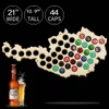 OEM Wood Crafts Beer Cap Map Of Austria Bottle Cap Map Laser Engraved Hanging Wooden Map For Cap Collectors Beer Drinker