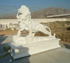 large sculptures gate gardian garden decoration lion marble statue for sale