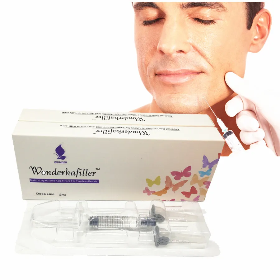 

Hyaluronic Acid skin care lips enhancement Dermal fillers 2ml, Transparent