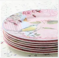 

Haonai 12pcs white custom design dinner plate sets