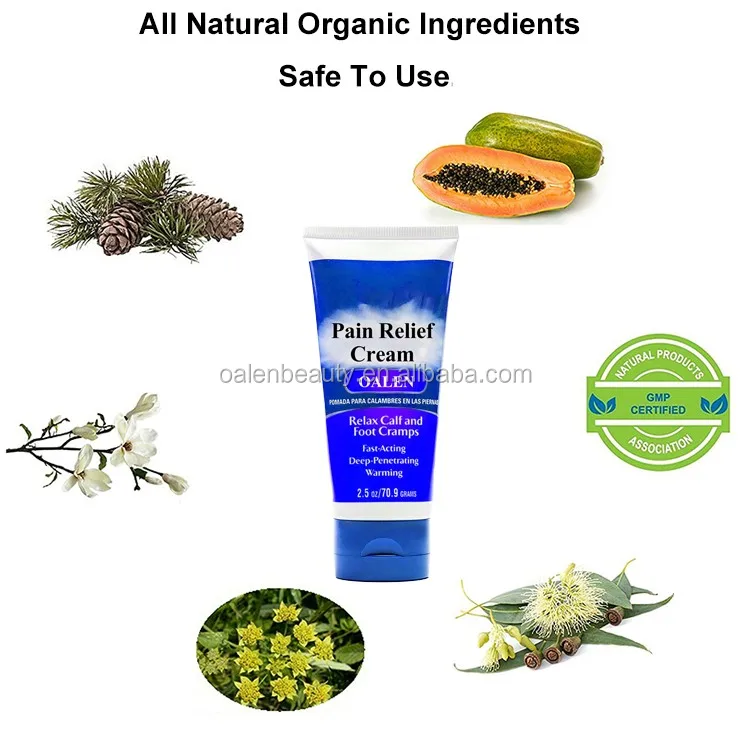 Private Label Organic And Natural Knee And Muscle Pain Relief Cream