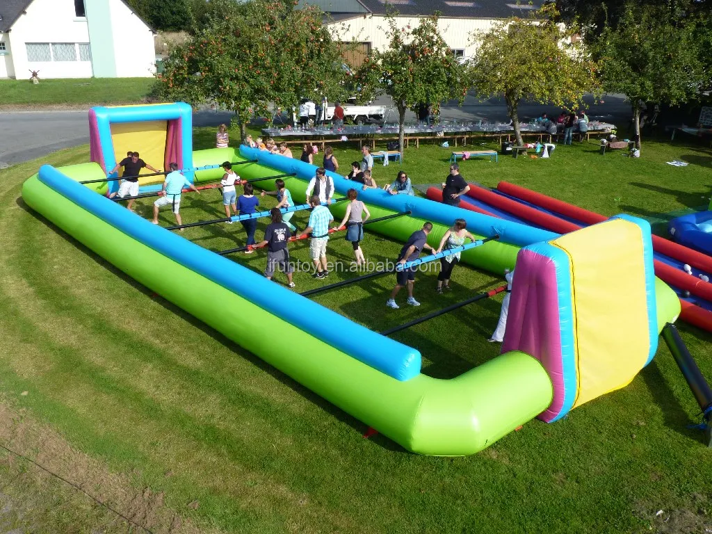 inflatable soccer field rental