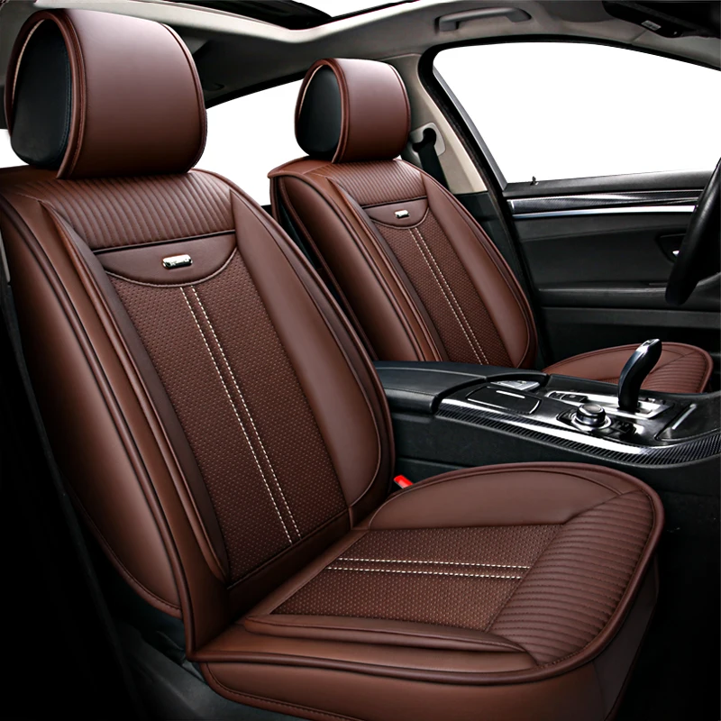 
fancy lunxury colors PVC/PU leather car seat cover fit almost all cars auto accessories 