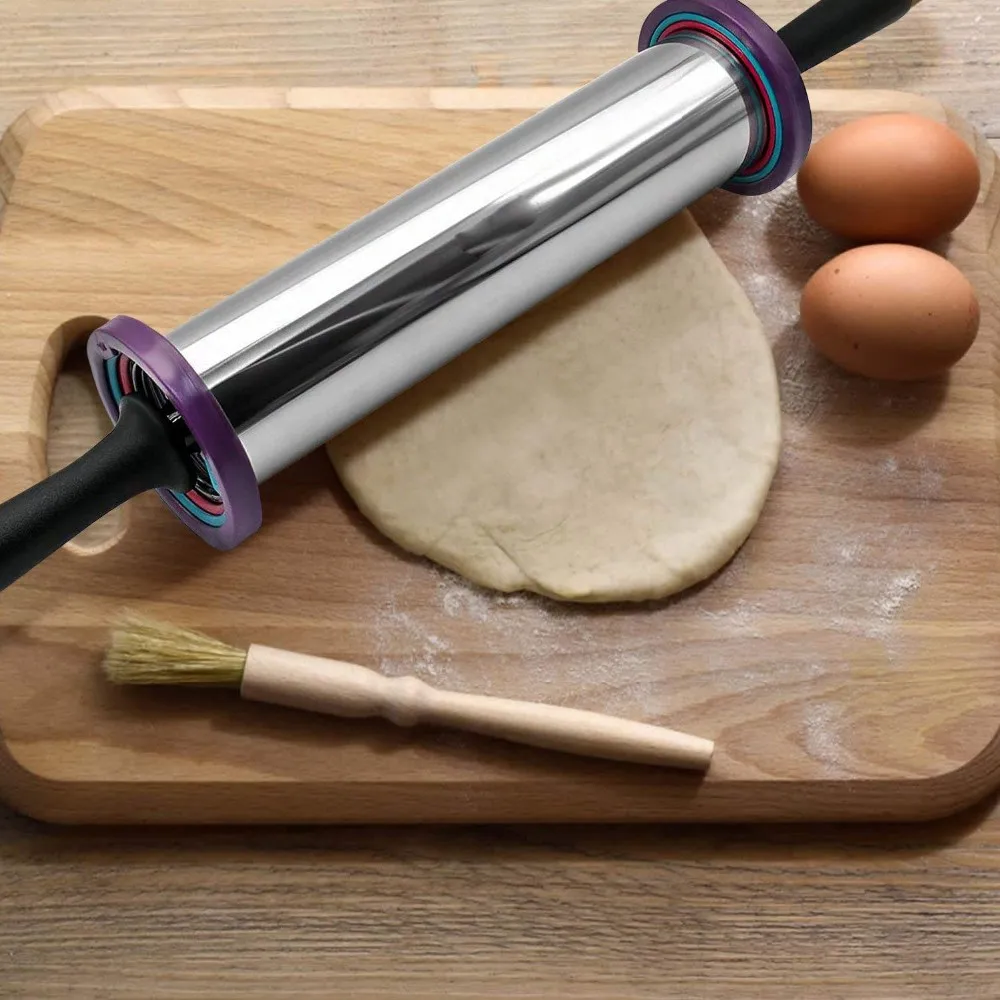 Amazon Hot Sell Nonstick 11 Inch Stainless Steel Pizza Dough Roller