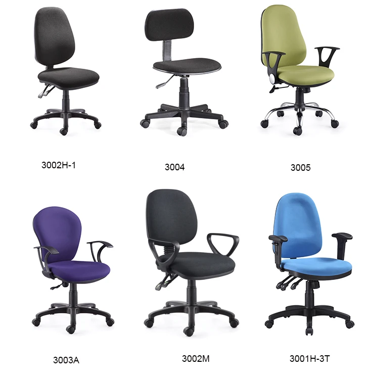 Typist Staff Fabric Chair Laboratory Stools Swivel Lift Footring Chairs