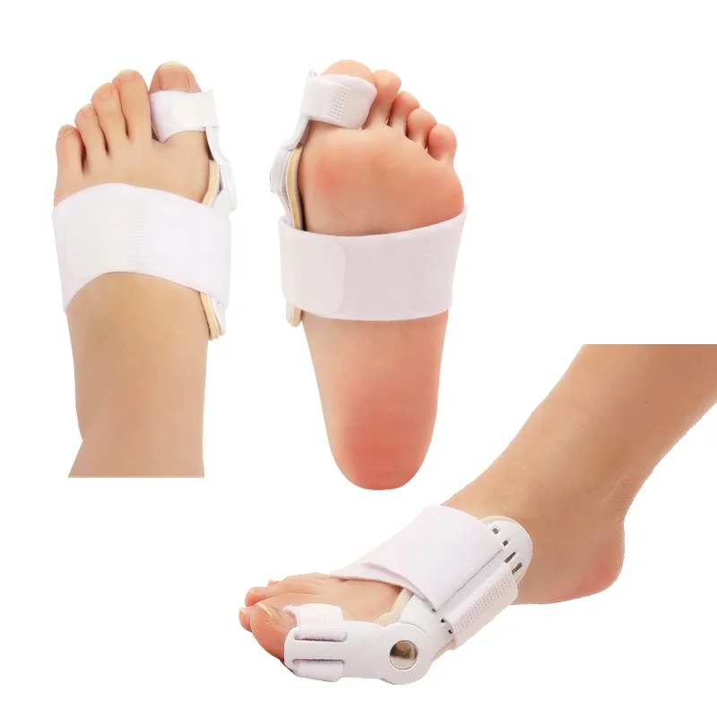 

Cross - border popular toe separation fixation splint bigfoot bone correction orthotic toe protection sleeve, White, blue .black