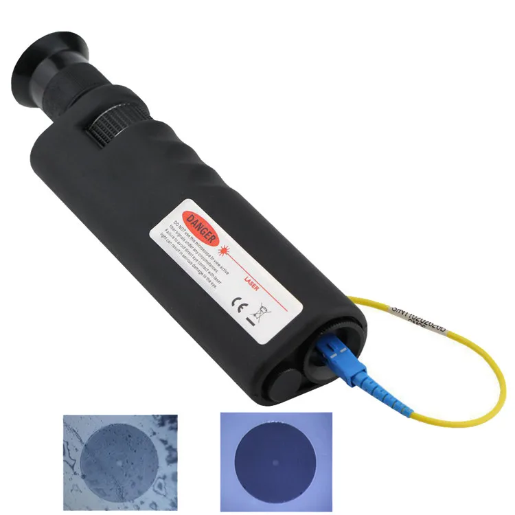 Handheld 400x Magnification Field Fiber Optic Microscope For 1.25mm And