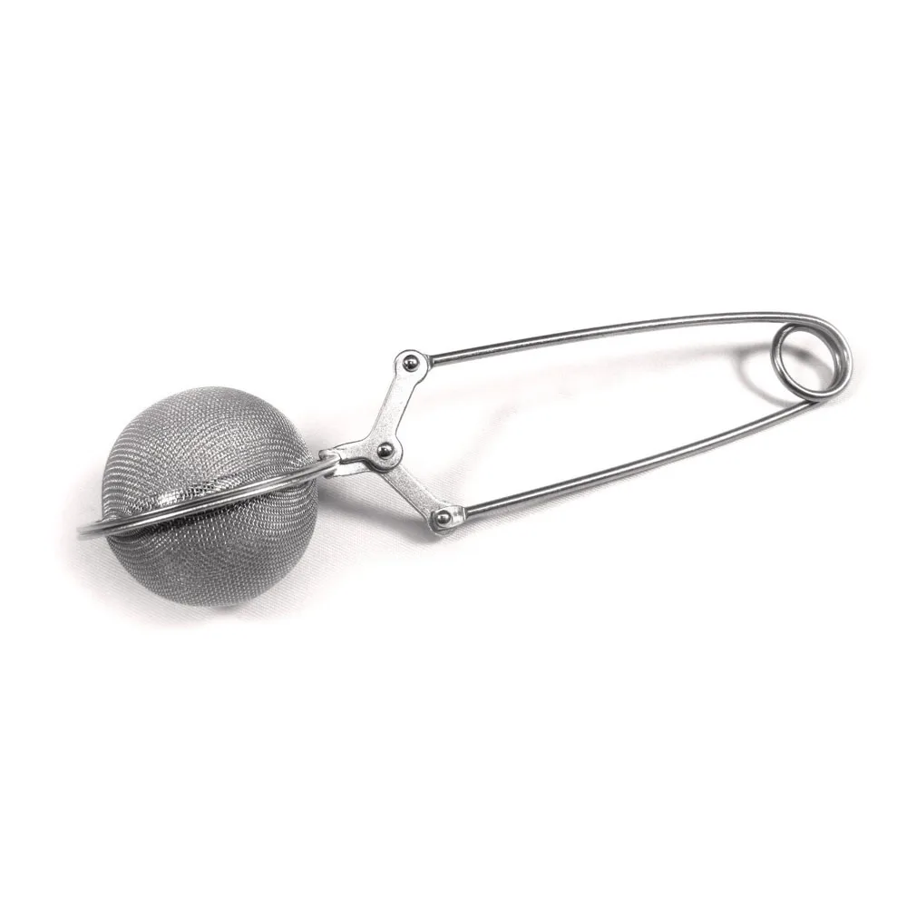 

4.5cm/1.77inch Diameter Convenient Stainless Steel Handle Tea Mesh Ball Filter Stable Tea Strainer Strong Tea Infuser