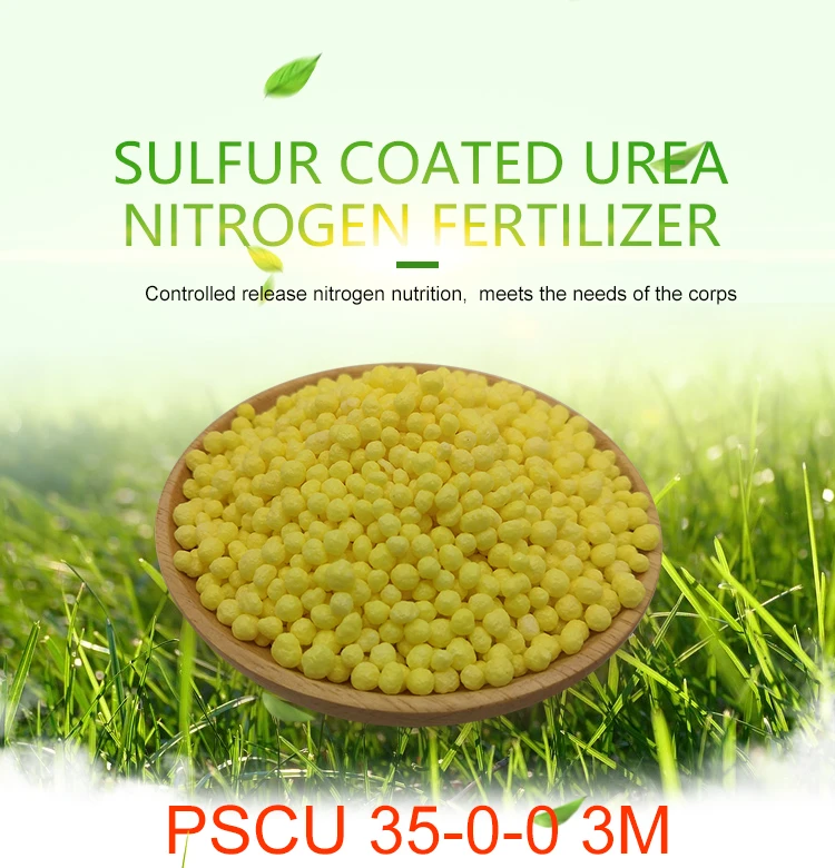N 35-0-0 Controlled Release Fertilizer Sulfur Coated Urea