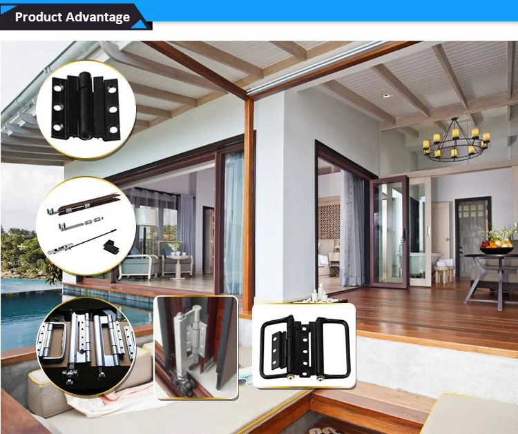 Design High Quality Interior Office Frameless Glass Folding Bifold Doors Aluminum