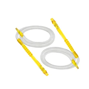 Image of disposable plastic smoking shisha hookah pipes