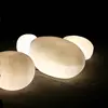 Rechargeable colorful waterproof garden pebble stone light