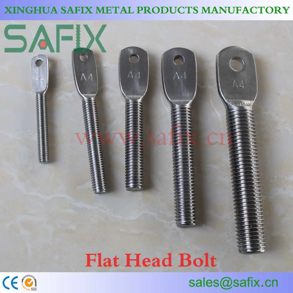 
304 316 Flat Head Bolt of Stone Cladding Fixings for Marble Fixing System 