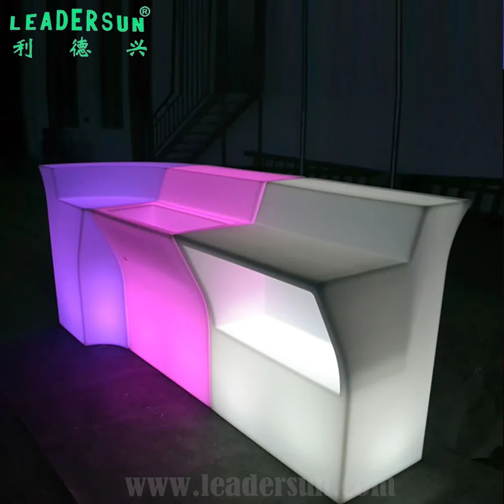 
Morden waterproof RGBW 16 color changing portable light up LED furniture bar counter for Bar KTV party wedding 