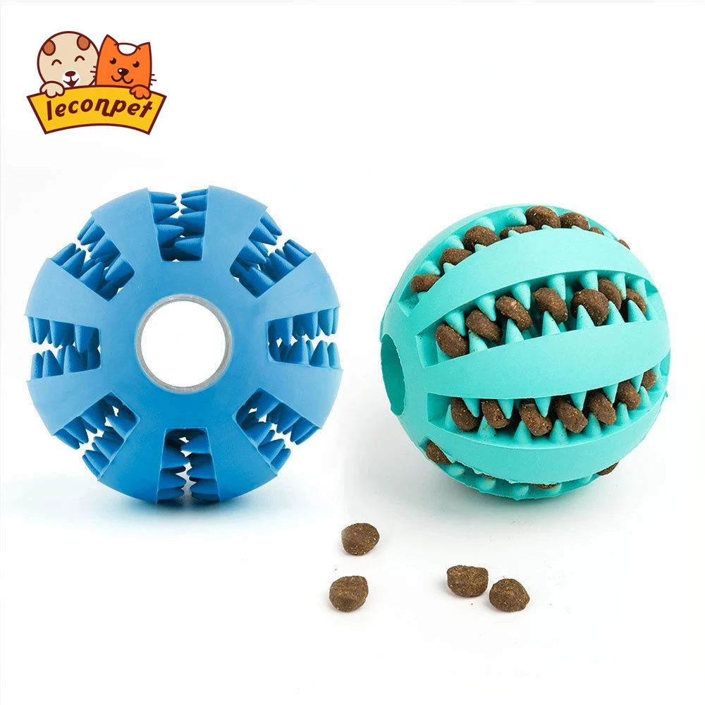 Pet Toys Dog Toys Ball Dog Chew Toy for Tooth Cleaning Interactive Elasticity Ball Of Food Extra-tough Rubber Ball