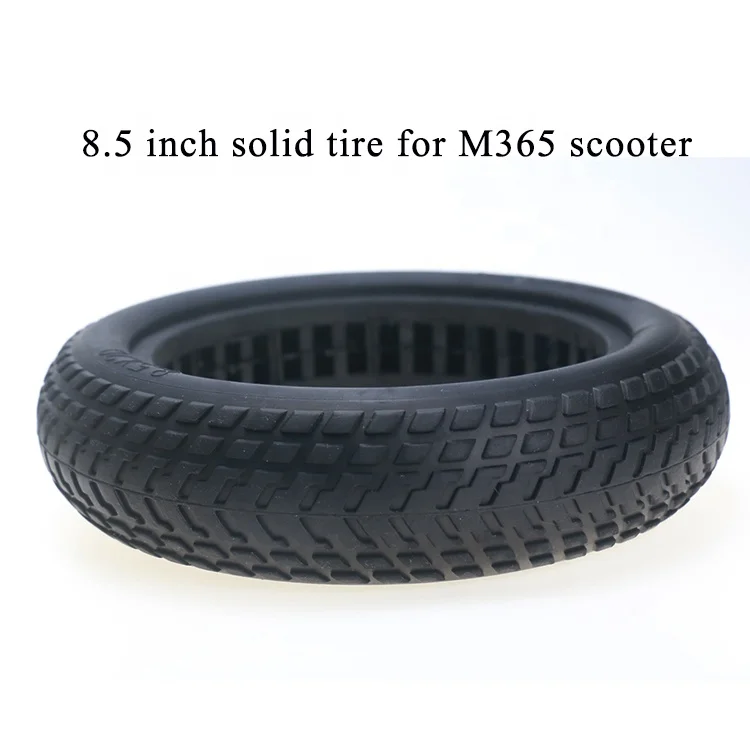 

8.5 Inch Vacuum Solid Tyre for M365 Xiao mi Scooter/8 1/2*2 Avoid Pneumatic Damping Tire/M365 Non-Pneumatic Rubber Hollow Tyre, Black