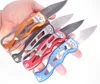 Fold Pocket Carabiner Knife outdoor Box Blade camp Open Hang multi tool quickdraw clip Package self care survive N0149