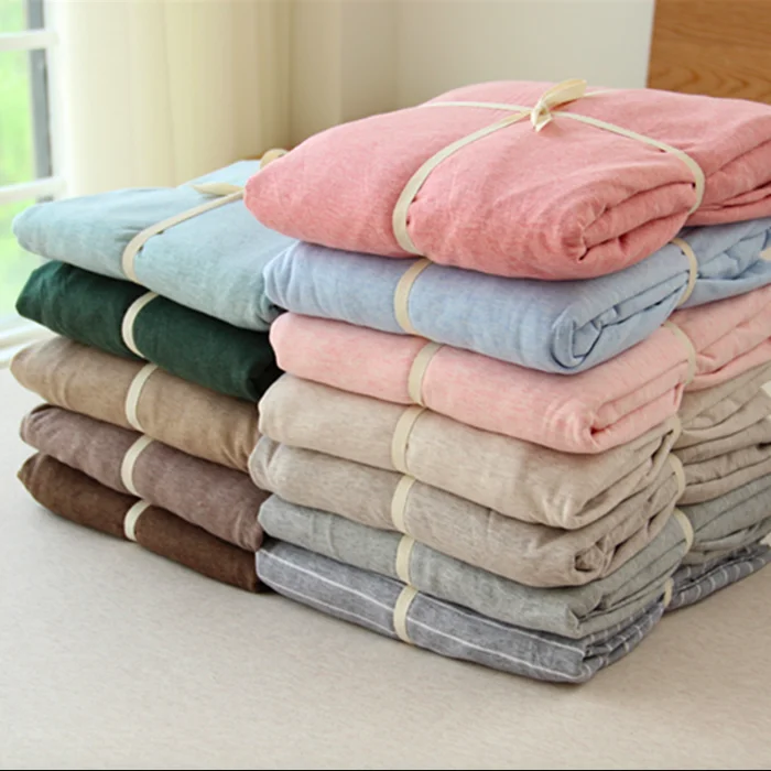 Queen Size 100%cotton Jersey Knitted Fitted Sheet - Buy Jersey Knitted ...