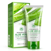 

OEM refreshing moisturizing repair skin whitening exfoliating aloe vera face wash