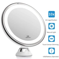 

M11 10X Magnifying LED Lighted Makeup Mirror with Strong Suction Cup