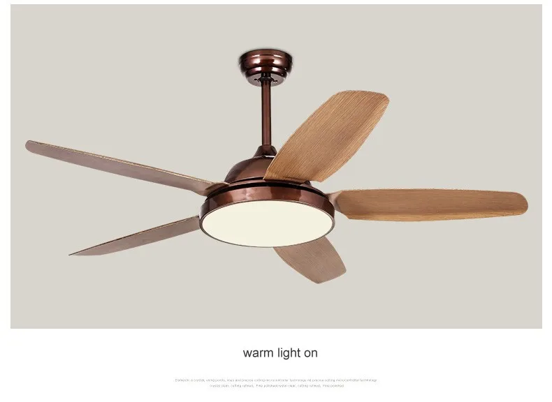 Ceiling Fan 52 Inch Thailand Village Style Ceiling Fan With Led